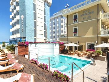 esterno hotel novecento a riccione